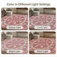 thumbnail image 7 of ODIKA Mauve Blush Dusty Gradient Scroll Border Interlocking Petal Distressed for Bedroom, Nursery, RV, Pet Friendly & Kids Safe Bedside, 7 of 7