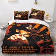 thumbnail image 2 of Motorhead Duvet Quilt Cover & Pillowcases 3D Heavy Metal Band Design Pattern Lightweight Microfiber Rock 'n' Roll Bedding Set, 2 of 5