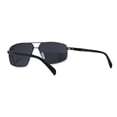 thumbnail image 2 of Xloop Mens Rectangular Racer Metal Rim Sport Sunglasses Gunmetal Black, 2 of 4