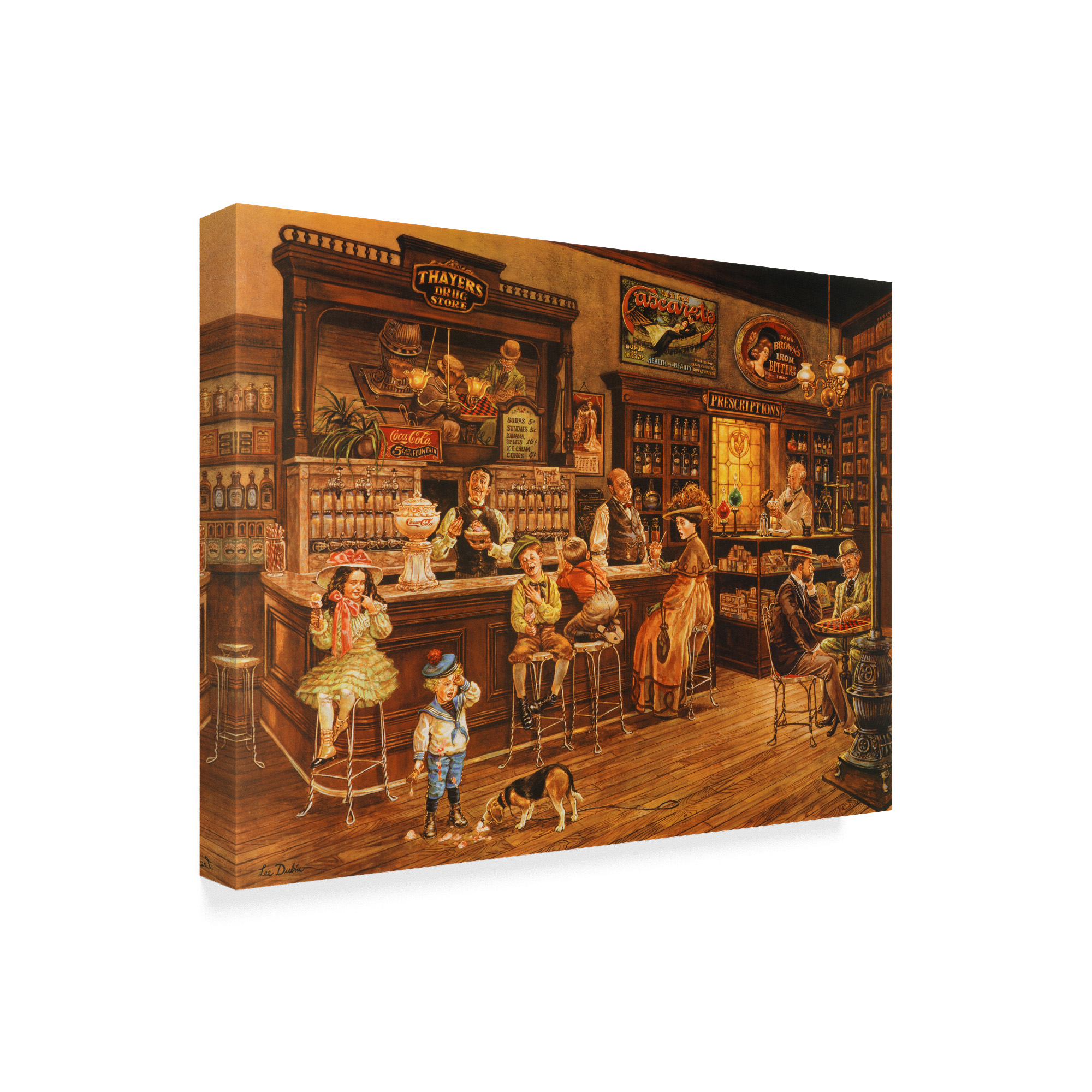 Trademark Fine Art 'Turn Of The Century Drug Store' Canvas Art by Lee Dubin