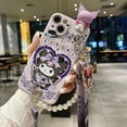 thumbnail image 3 of Sanrio Kuromi Cute Phone Cases For iPhone 15 14 13 12 11 Pro Max Mini XR XS MAX 8 X 7 SE Plus Anti-drop Soft Silicone Cover, 3 of 5