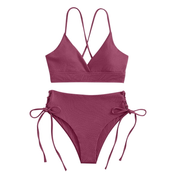 Ersazi Maternity Bathing Suit One-Piece Stripe Print Swimwear Swimsuit Bikini Swimming Beachwear In Clearance Purple Xl