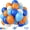 Blue and Orange, variant on Blue Silver Balloons 2Set, 12 Inch Blue and Silver Balloons Dark Navy and Confetti Party Latex Balloon, Macaron Metallic Baby Blue Mixed Balloon for Birthday Graduation Baby Shower Wedding Retirement