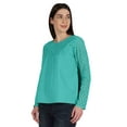 thumbnail image 3 of Moomaya Victorian Style Lace Top For Women Long Sleeves Casual Plain Tunic, 3 of 7