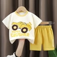 thumbnail image 2 of Toddler Girls 2Pcs Summer Outfits Set with Flower Short Sleeve T-Shirt + Pants (1-8Y Gift) Summer 2Pcs Gift Outfits Set Girls Summer Set 1-8 Years,3-6 Months, 2 of 3