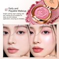 thumbnail image 3 of Matte Powder Blush, Multi-purpose Soft Light Flower Powder Blusher, Natural Radiance Cheek Tint, Brighten for Mature Skin Won't Settle into Fine Lines, Contour & Highlight  Lightweight Finish, 3 of 9