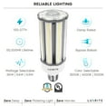 thumbnail image 7 of Luxrite 36W/54W/63W LED Corn Light Bulb, 175W HID Equivalent, 3 Color Selectable, Up to 9300 Lumens, E39 Base 2-Pack, 7 of 7