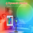 thumbnail image 4 of Richgv Sunset Lamp Projection, 16 Colors Changing Projector LED Lights Floor Lamp Rainbow Projection Light 180 Degree Rotation for Christmas Decorations Photography Party Home Bedroom, 4 of 8