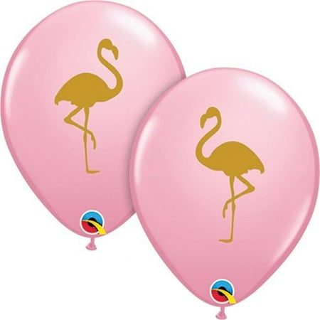Loftus International Q5-7434 11 in. Flamingo Pink with Gold Ink Balloon