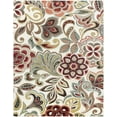 thumbnail image 3 of Deco Transitional 9' x 12.6' Ivory and Red Polypropylene Indoor Area Rug, 3 of 8