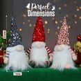 thumbnail image 4 of Decoraciones navideñas para chimenea, sombrero de lentejuelas de felpa sueco hecho a mano de 12 ", decoración para mesa de noche, 3 uds., 4 of 5