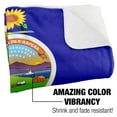 thumbnail image 3 of Logovision Blanket, 50"x60", Kansas Flag Silky Touch Sherpa Back Super Soft Throw Blanket, 3 of 5
