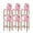 Pink, variant on Yellow Black Bar Stool Covers Set of 2, Modern Abstract Art Botanical Stretch Washable Bar Chair Covers with Backs, Removable Pub Counter Height Chair Cover for Kitchen Dining Room Cafe