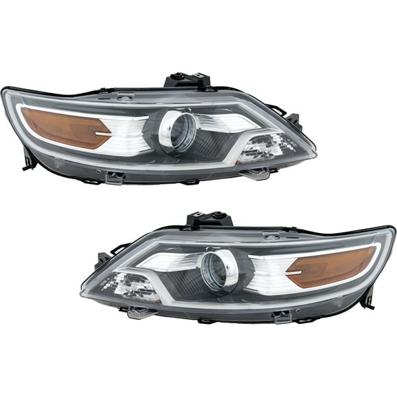 Garage-Pro Driver and Passenger Side Headlight for Ford Taurus Limited SE SEL 2010-2012 Halogen With bulb(s) Sedan Replaces# BG1Z13008A BG1Z13008B