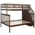 thumbnail image 4 of EUROCO Twin over Full Bunk Bed with Stairs and Storage for Kids Teens, Multiple Colors, 4 of 10