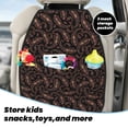 thumbnail image 4 of Abstract floral Mats Back Seat Protectors, Car Seat Protector Vehicle Organizers Waterproof Cover Back Seat Cover for Kids with 3 Storage Pockets 2 Pack, 4 of 5