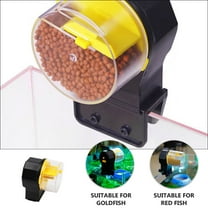 Uonlytech 1 Set of Shrimp Feeder Automatic Design Yellow Plastic for Fish Feeding on Weekends