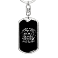 thumbnail image 5 of To My Wife  Work Out Better Stainless Steel or 18k Gold Premium Swivel Dog Tag Keychain, 5 of 16
