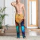 thumbnail image 2 of Balery Vibrant Rainbow Butterfly A Pantalones de pijama para hombre, pijama ultraligero, pantalón de descanso-X-Large, 2 of 6