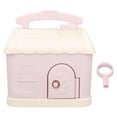 thumbnail image 2 of Cute Macaron House Piggy Bank, Resin Piggy Bank, Unbreakable Plastic Coin Bank With Key, Cottage Piggy Bank, Large House Money Coin Bank Box, ATM Gift For Kids To Saving Money, 2 of 8