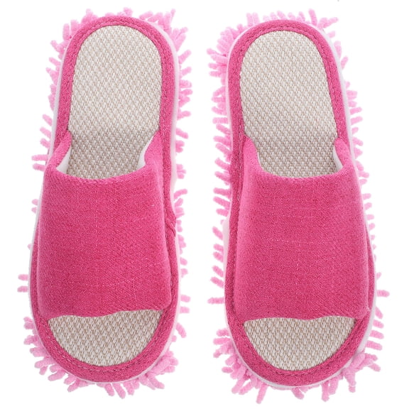 HAMPPLIES 1 Pair Dusting Slippers Reusable Flat Style for Indoor Kitchen and Bathroom