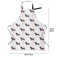 thumbnail image 2 of Kdxio Dachshund Dog Apron with Pockets Adjustable Kitchen Aprons for Men Women Waterproof Aprons for Cooking,Drawing,Crafting, Baking Household Cleaning, 2 of 8