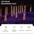 thumbnail image 3 of AMERTEER Outdoor Solar Garden Lights 3.8M 10 LED 8 Modes Multicolor Solar Powered Landscape Mushroom Fairy String Lights Waterproof Solar Stake Mushroom Lamp for Pathway Patio Front Yard, 3 of 8