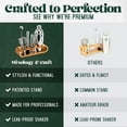 thumbnail image 3 of Mixology Bartender Kit: 10-Piece Bar Tool Set with Stylish Bamboo Stand - Perfect Home Bartending Kit and Martini Cocktail Shaker Set, Silver, 3 of 6