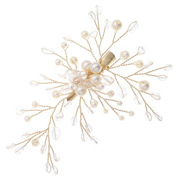 Pinza para el pelo de perlas para boda, tocado nupcial de estilo elegante, decoración, adorno de boda