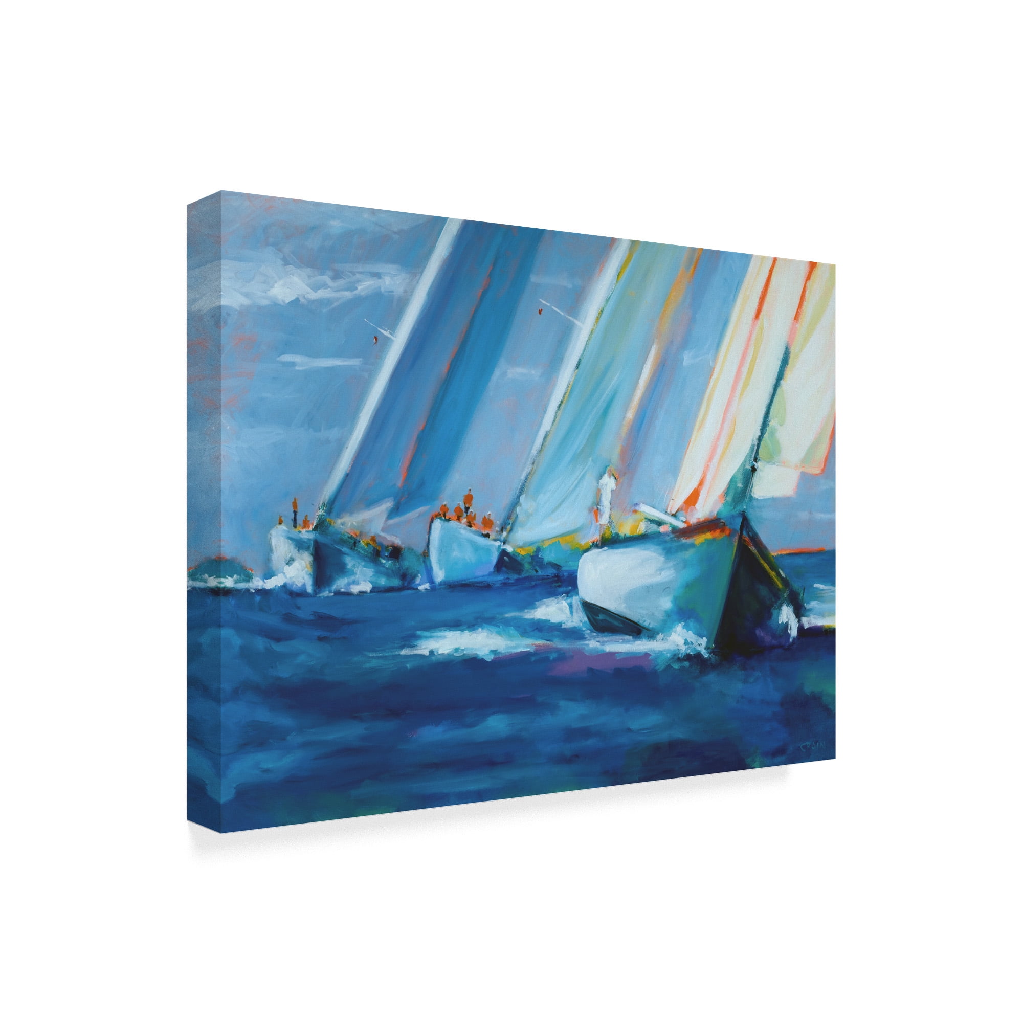 Trademark Fine Art 'Beating I' Canvas Art by Curt Crain