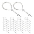 thumbnail image 2 of 30 pcs Baptism Rosary Beads Finger Baptism Rosaries Faux for Baptism Gifts Communion Gifts, 2 of 5