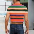 thumbnail image 5 of Yaoyar Mens Graphic Crop Midriff-Baring Short-Sleeved Round Neck Casual Top Printed Design Street Style Comfort Short Sleeve Shirt, 5 of 8