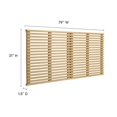 thumbnail image 6 of Wall Mount Headboard, King Size, Brown Oak, Wood, Mid Century Bedroom, Modern Contemporary HB35761, 6 of 7