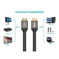 thumbnail image 5 of Monoprice 8K Braided HDMI 2.1 Cable - 6 Feet - Black | Ultra High Speed, 48Gbps, Compatible With Sony PS5 / Microsoft / Xbox Series X & Series S and More, 5 of 6