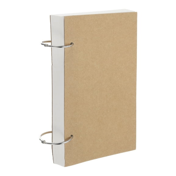 Uxcell 6 x 8" 160GSM A5 Loose Leaf Sketch Book, 150 Pages 75 Sheets Refillable Spiral Sketchbook for Drawing