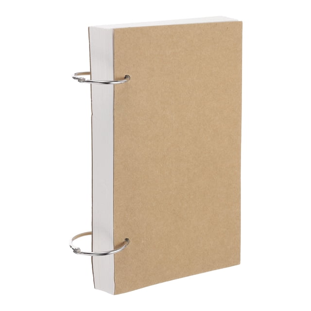 Uxcell Cuaderno de bocetos suelto A5 de 6 x 8" 160GSM, 150 Páginas 75 Hojas, cuaderno de bocetos recargable para dibujo