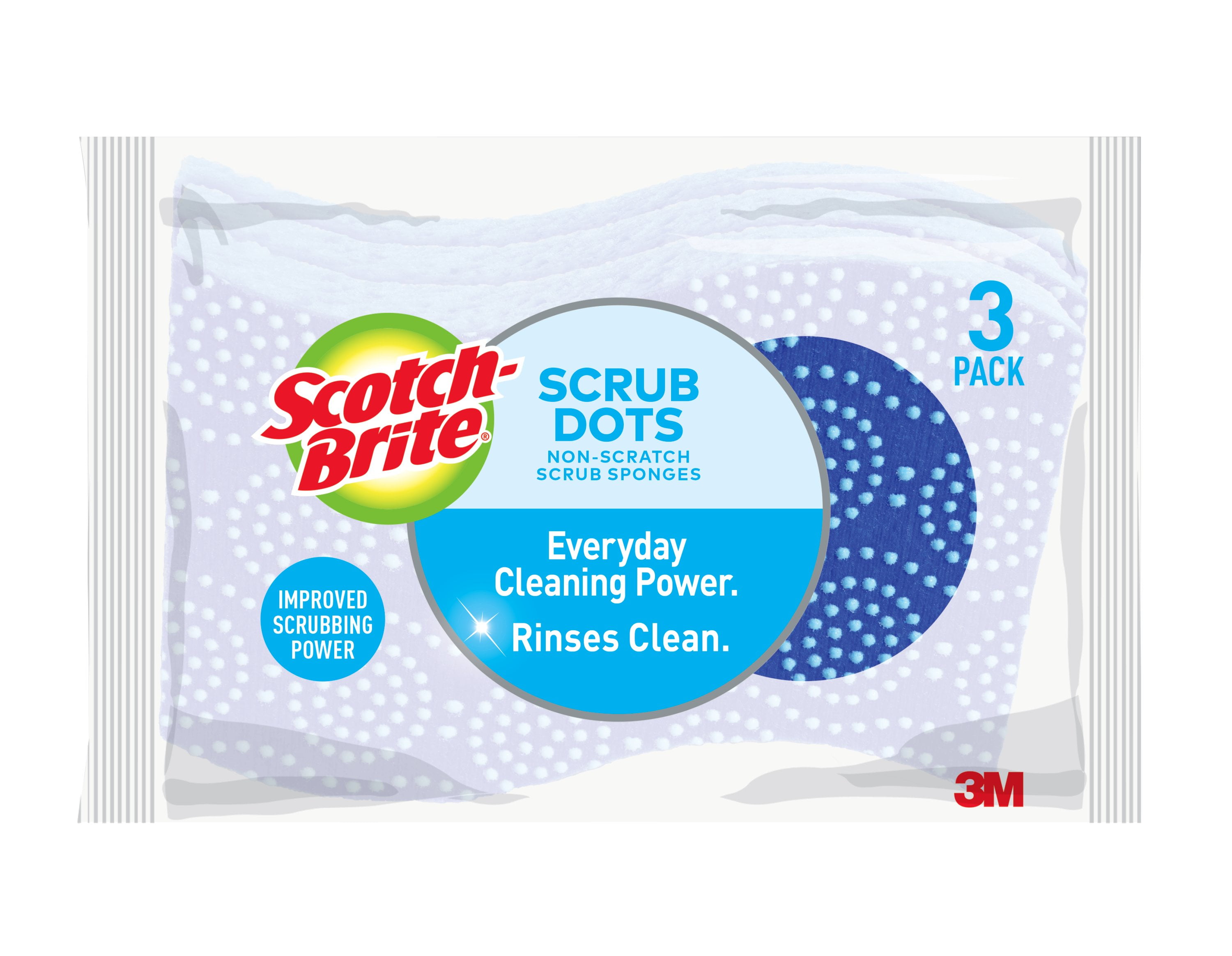 Scotch-Brite Non-Scratch Plastic Scrubbing Pads 3 Count