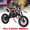 HB719 (Black), variant on Floseru 49cc High Power Kids Dirt Bike, 2-Stroke Mini Motorcycle Gas Powered Trail Bike - Mini Dirt Bikes with Hydraulic Shock Absorbers 220LBS Capacity 12-18 Miles Range 40KM/H