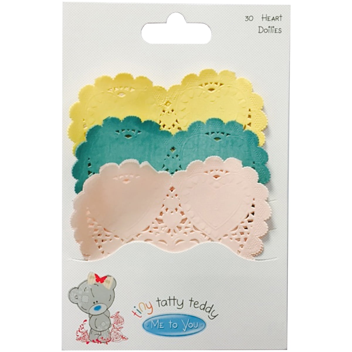 Tiny Tatty Teddy Heart Paper Lace Doilies 30/Pkg-Girl - Walmart.com - Walmart.com