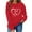 Red, variant on BLTIBY Womens Valentine Shirts Print Sweater Crewneck Long Sleeve Pullover Blouse Casual Fashion Valentines the Day Top Red M