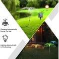 thumbnail image 4 of LINLIN Solar Garden Lights Outdoor 5pcs Jellyfish Light,Outdoor Flowers Solar Light Waterproof Solar Pathway Light Garden Decoration String Light with Remote for Yard Patio Holiday, 4 of 9