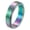 Colourful, variant on Unisex Brushed Matte Stainless Steel Spinner Rings for Anxiety Comfort Fit Rotating Band Simple Minimalist Jewelry Gift Colourful Size 9