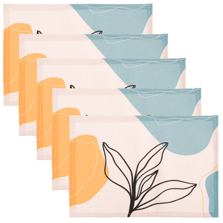 

BESTONZON 5Pcs Nordic Style Place Mat Decorative Table Placemat Creative Cup Mat Table Mat
