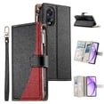 thumbnail image 4 of Funda cartera GANGXUN para OPPO A18/A38 , cuero PU con tarjetero, cremallera, correa de mano, soporte y protección 415°, 4 of 6