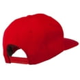 thumbnail image 4 of Diamond Outline Embroidered Snapback Flat Bill Cap - Red OSFM, 4 of 5
