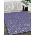 thumbnail image 2 of Ahgly Company Indoor Rectangle Patterned Purple Mimosa Purple Area Rugs, 6' x 9', 2 of 6