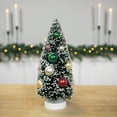 thumbnail image 2 of Northlight 9” Green Frosted Sisal Pine Artificial Christmas Tabletop Tree, 2 of 6