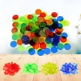 thumbnail image 2 of BESTSKY 2026 New 100Pcs Colorful Transparent Bingo Game Accessories Counters Counting Bingo Chips Plastic Bingo Supplies Count Bingo Chip, 2 of 7