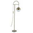 thumbnail image 5 of White and Brushed Bronze Crossed Floor Lamp, 5 of 10