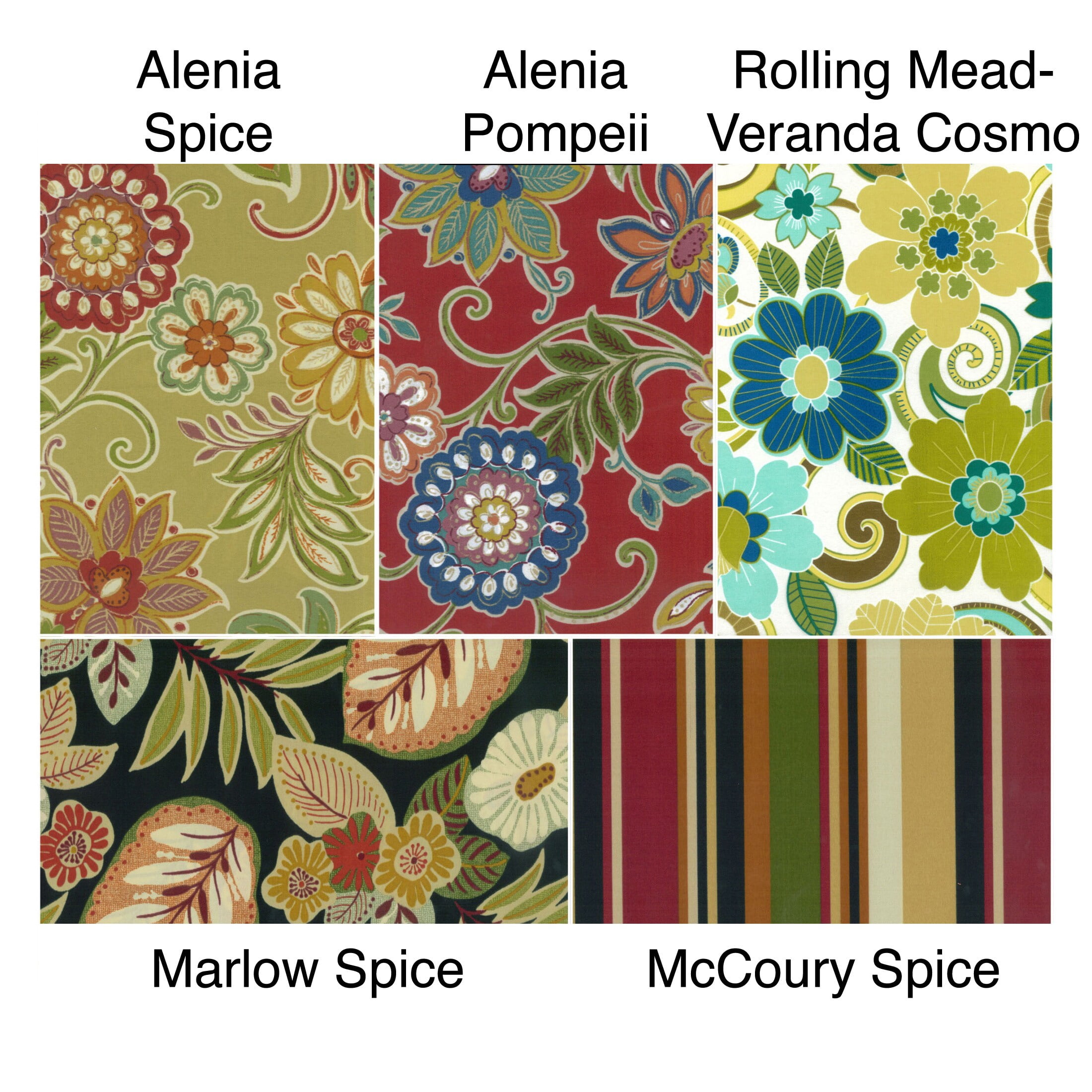 22-inch by 45-inch Spun Polyester Outdoor Squared Seat/Back Chair Cushion-Color:Alinea Pompeii